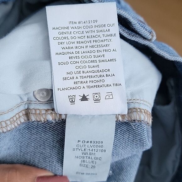 ANTHROPOLOGIE LEVEL 99 High Rise Skinny Jeans Nostalgic Blue Wash 1412109 Sz 29 - Picture 7 of 12